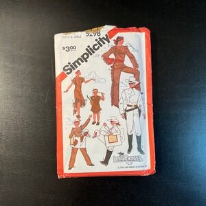 Simplicity 5298 Boys‎ & Girls Costume Sewing Pattern Lone Ranger TV 1981